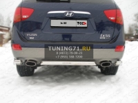 Защита задняя (уголки) 60,3мм Hyundai ix55